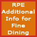 RPE Fine Dining Info